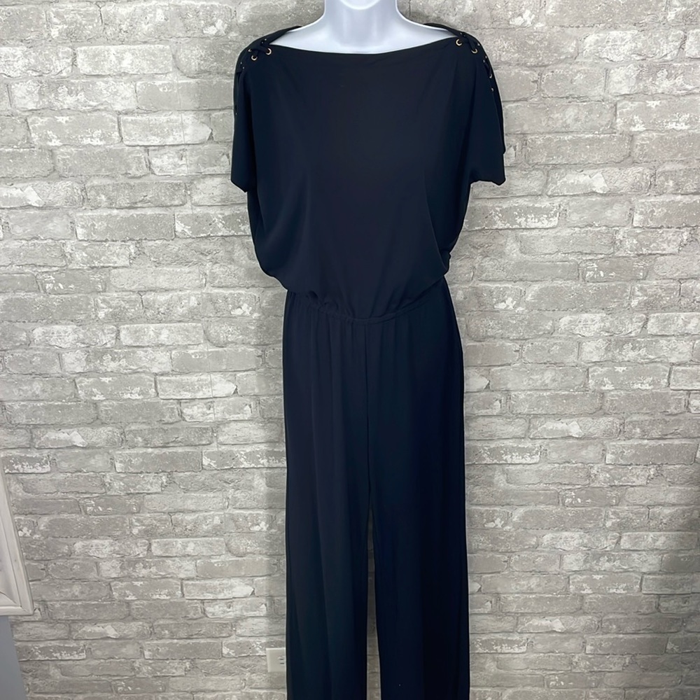 Ralph Lauren Navy Lace Up Jumpsuit
